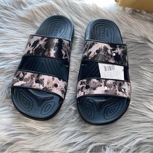 CROCS Classic Tiedye 2 Strap Clog Size 11 NWT